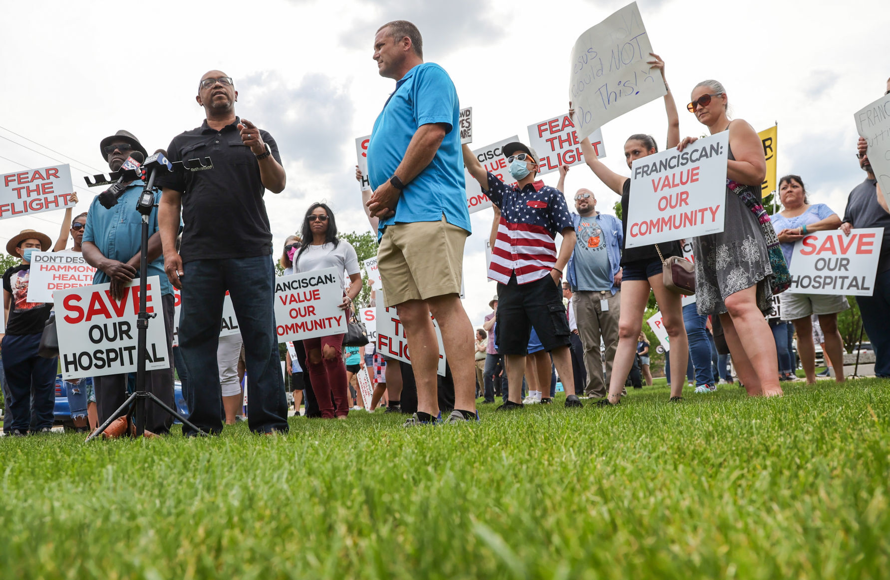Protest to save Franciscan Health Hammond